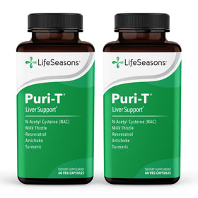 LifeSeasons Puri-T 60 capsules vue de face avec l'étiquette