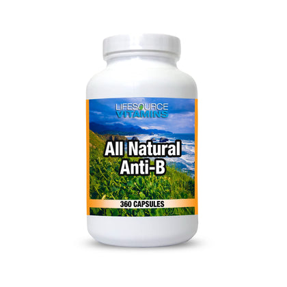 LifeSource Vitamins Complément Alimentaire Anti-B 360 Capsules, vue avant