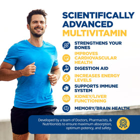 LifeSource Vitamins Multivitamines 90 comprimés sur fond neutre