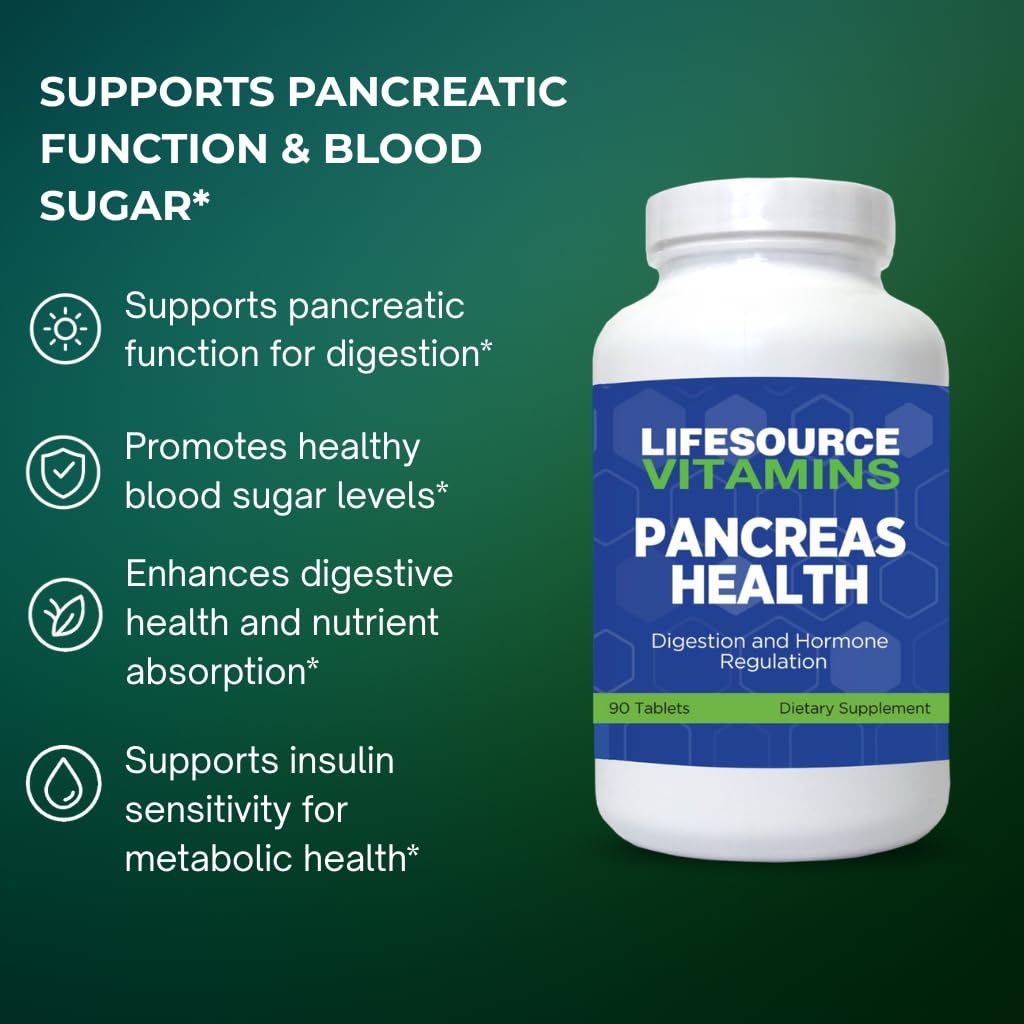 LifeSource Vitamins Pancréas 90 comprimés, ingrédients