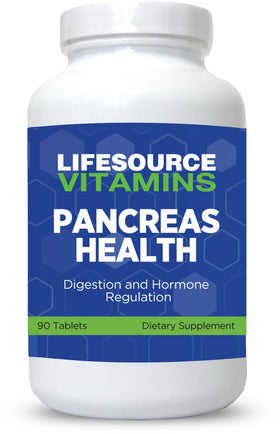 LifeSource Vitamins Pancréas 90 comprimés, vue de face