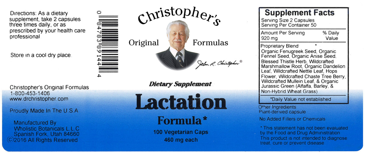 Lifestyle image of a mother with Christopher's Lactation Formula
