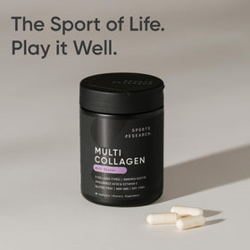 Lifestyle image of Sports Research Collagène Peptides with a healthy meal