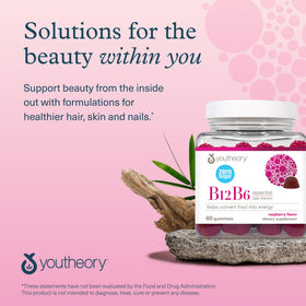 Lifestyle shot of Youtheory Gummies in a health setting
