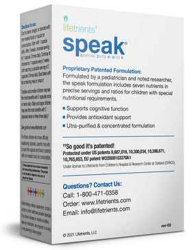 Lifetrients Speak® Kids Omega-3 capsules side view