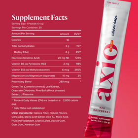 LifeVantage AXIO Poudre Énergie Nootropique sachet individuel