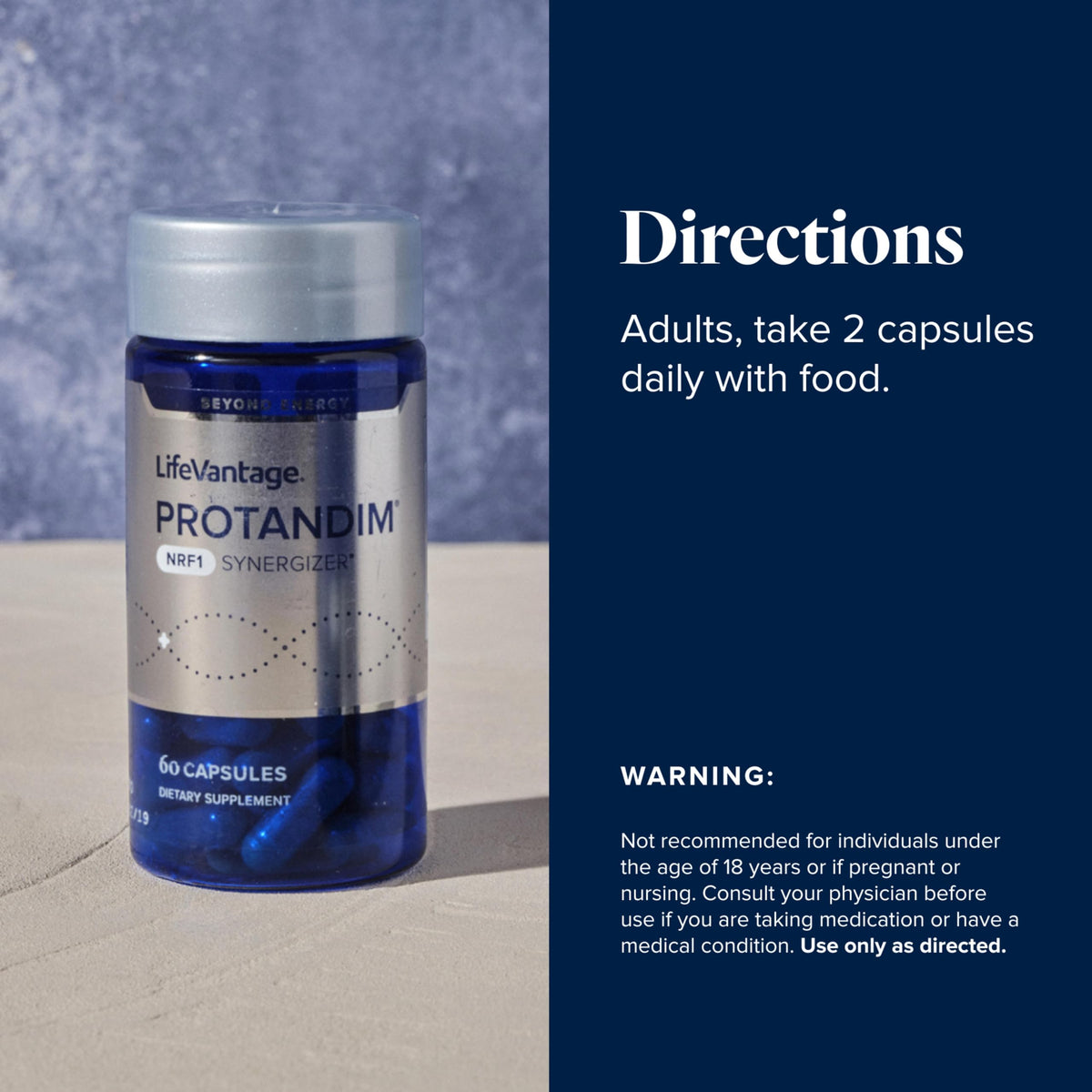 LifeVantage Protandim NRF1 Synergizer capsules ouvertes