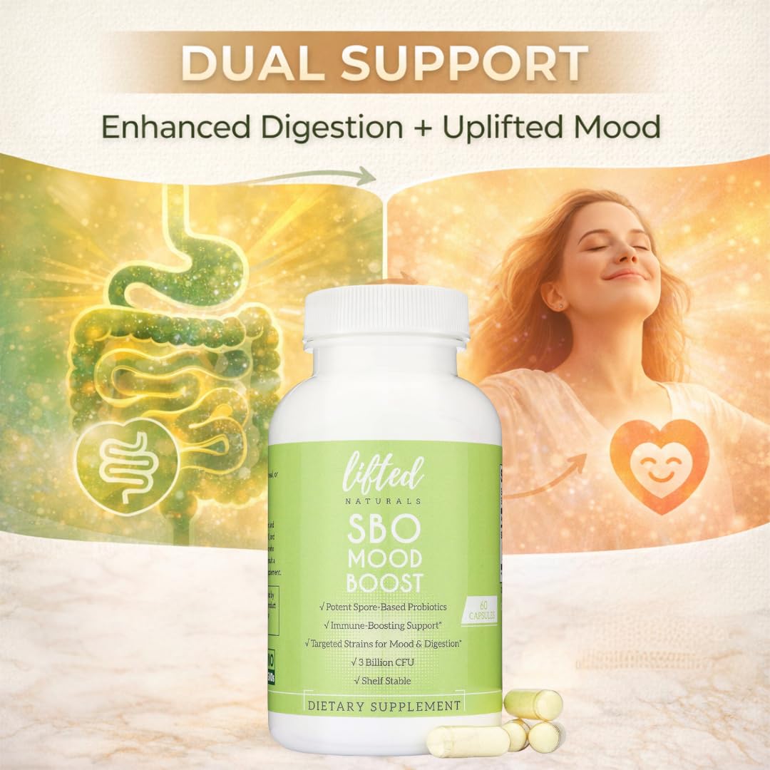 Lifted Naturals Probiotique à base de spores 60 g - présentation