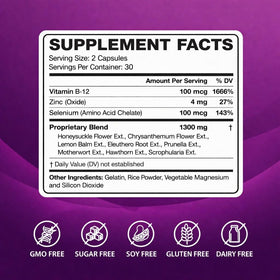 LIG Thyroid Soothe capsules avec étiquette