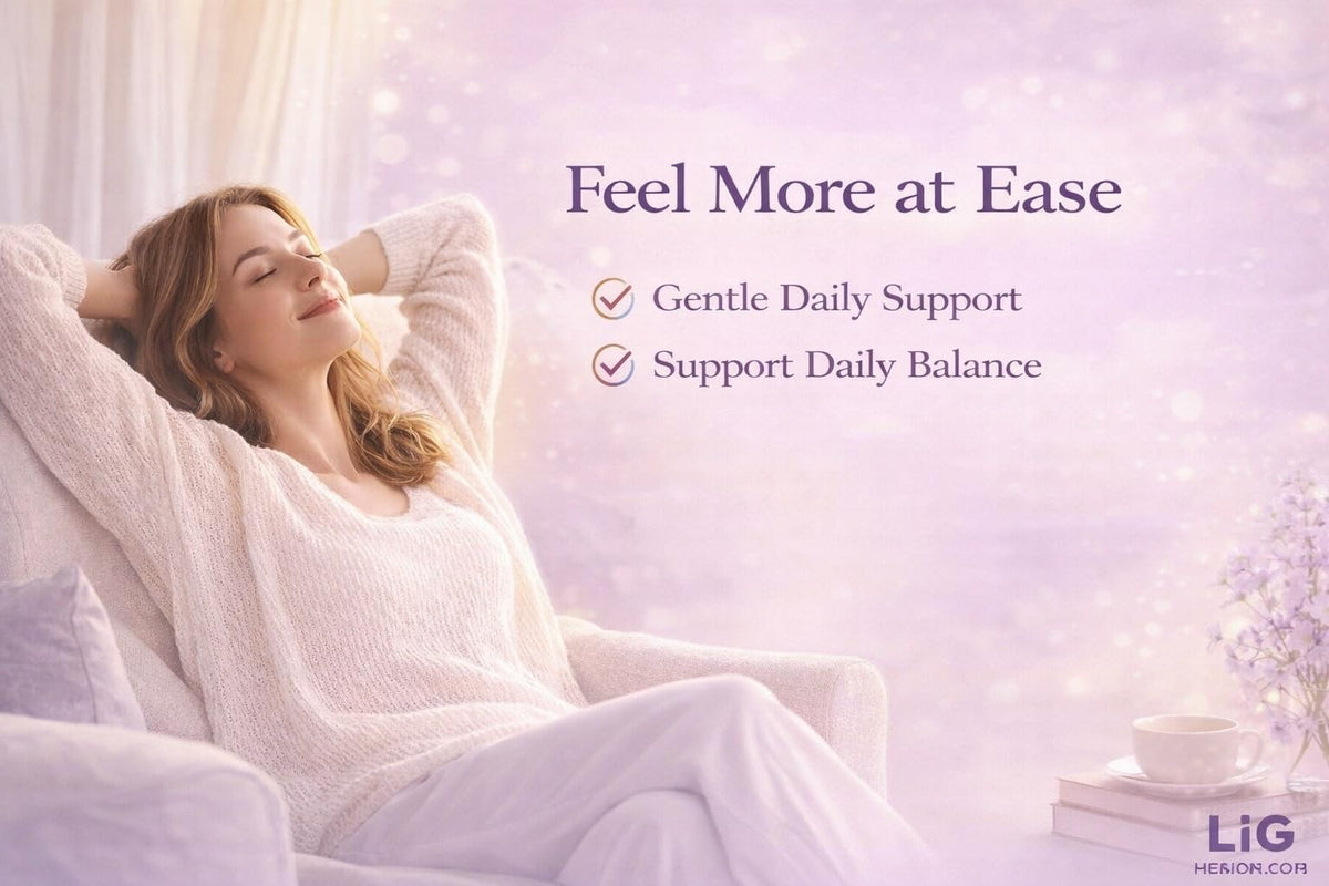 LIG Thyroid Soothe capsules sur une table