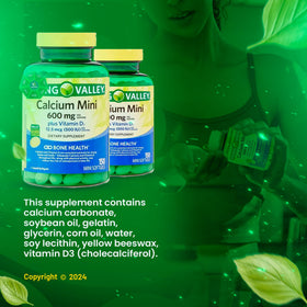 LightSpring Calcium 600mg Mini Gélules en gros plan