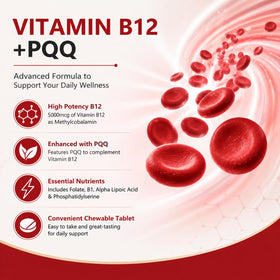LIIFE Methylcobalamin B12 5000 mcg côté emballage