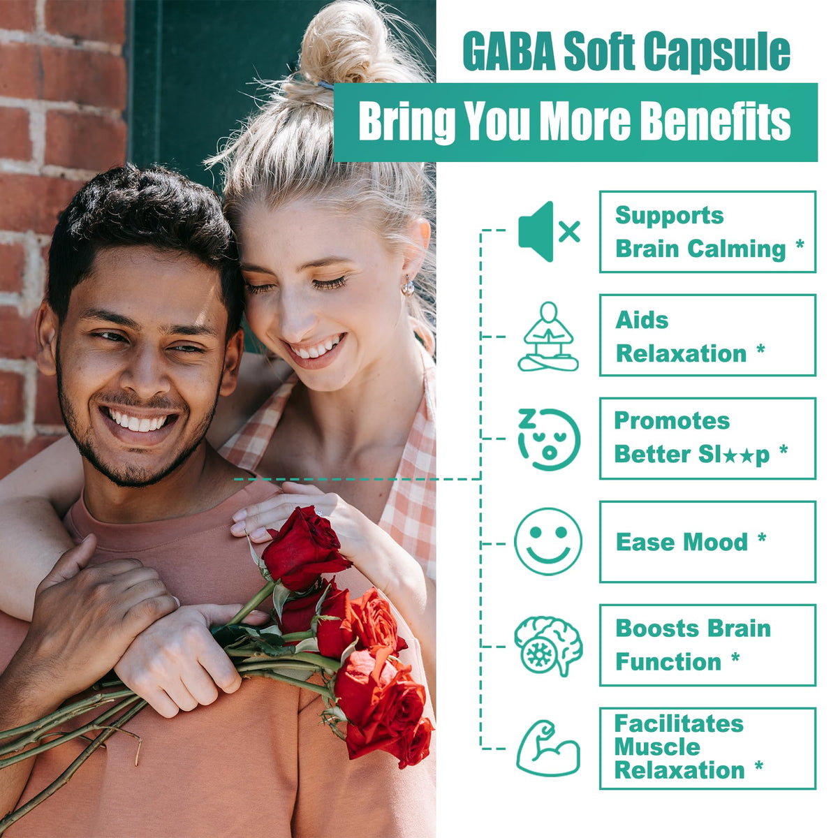 LILICARE GABA 1000mg avec un verre d'eau