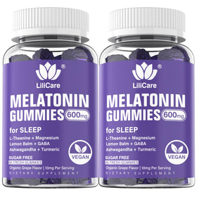 LILICARE Gélules de mélatonine 20 mg Vegan vue avant avec emballage