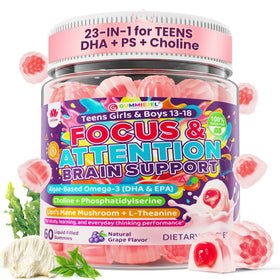 LILICARE gummies cérébrales ados flacon de 222g avec étiquette colorée