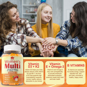 LILICARE Gummies Multivitamines Femmes, gummies sur une cuillère