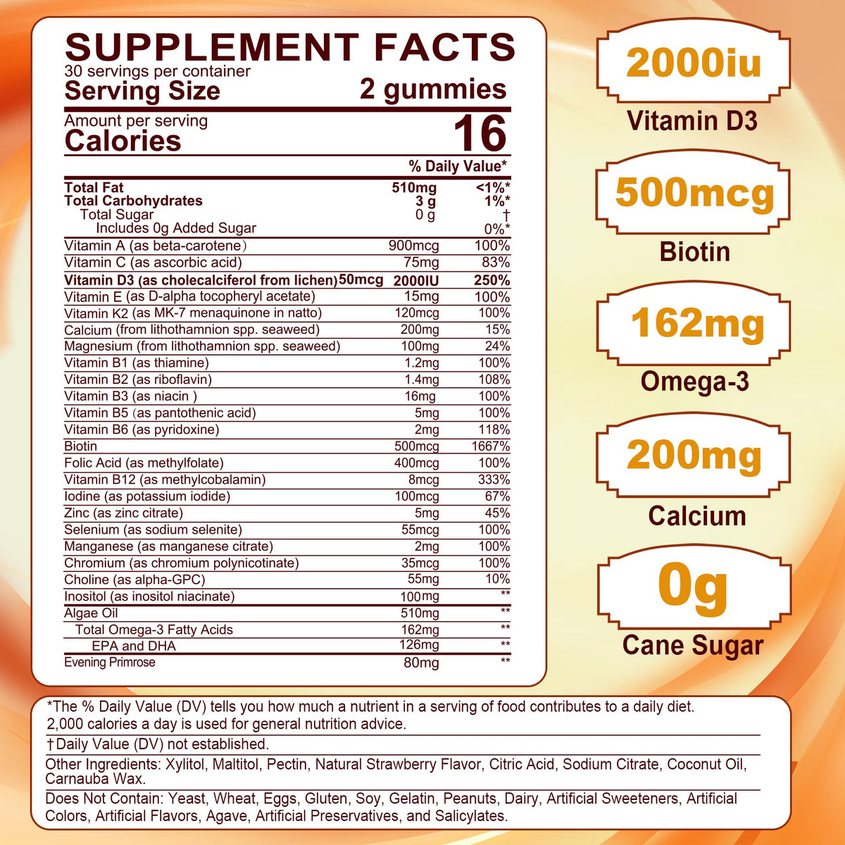 LILICARE Gummies Multivitamines Femmes pot ouvert avec gummies