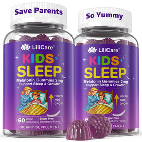 LILICARE Gummies Sommeil Enfants 2 Pack, packaging avant