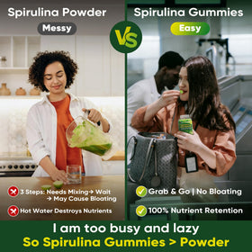 LILICARE Gummies Spiruline Bio 191g affichant la texture moelleuse