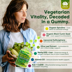 LILICARE Gummies Spiruline Bio 191g présentation des gummies