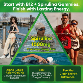 LILICARE Gummies Spiruline Bio 191g sur une table