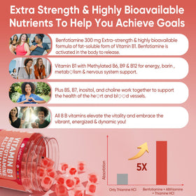 LILICARE Gummies Vitamine B1 Complexe Methylé 60 Ct - texture des gummies
