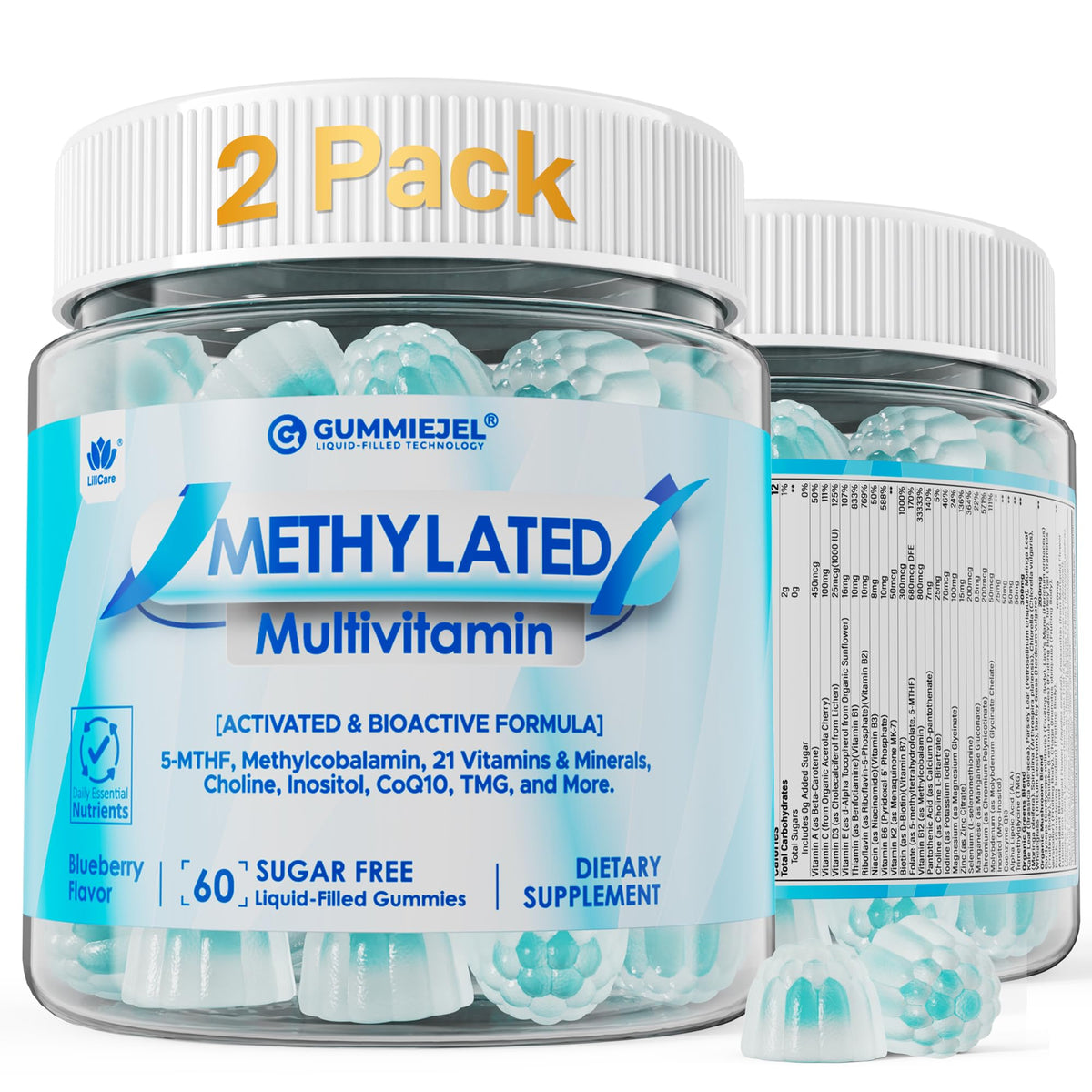 LILICARE Multivitamines Methylés paquet de 472g avant