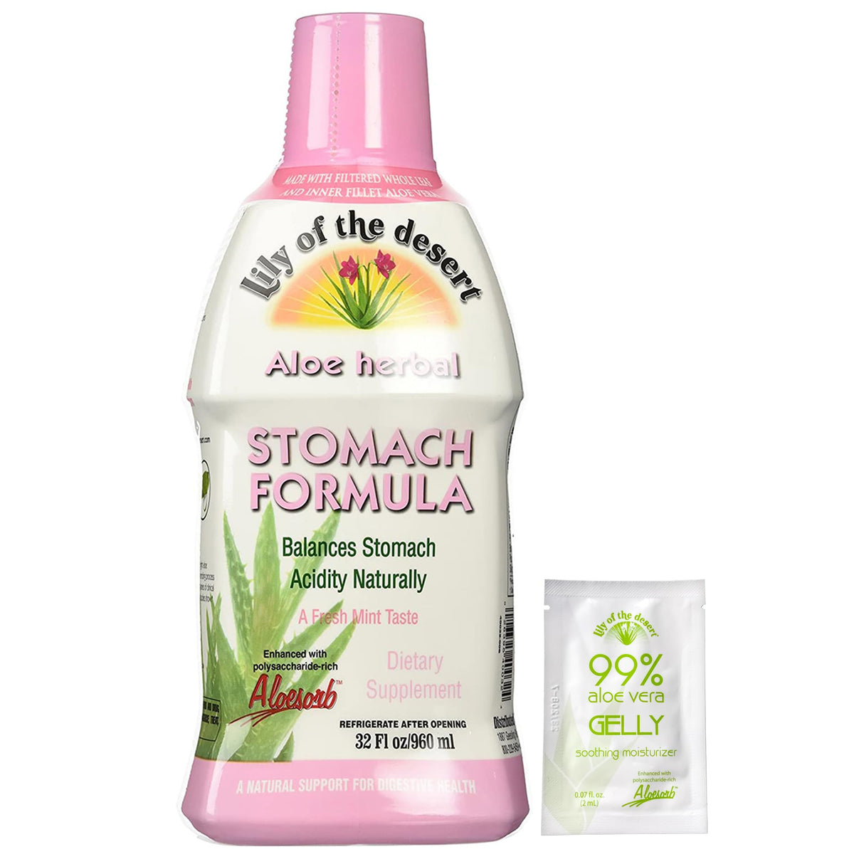 Lily Of The Desert Aloe Vera Stomach Formula 946ml vue avant avec étiquette