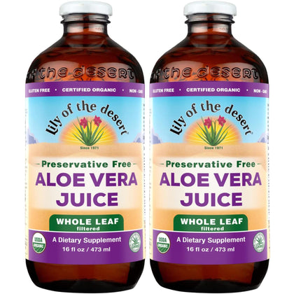 Lily Of The Desert Jus d'Aloe Vera 473 ml bouteille avant