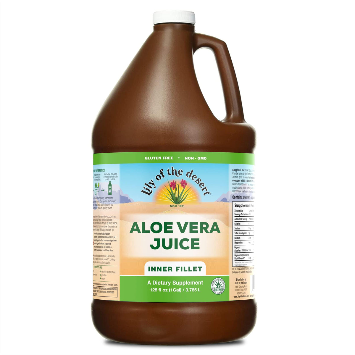 Lily Of The Desert Jus d'Aloe Vera Bio 128 Fl Oz vue de face
