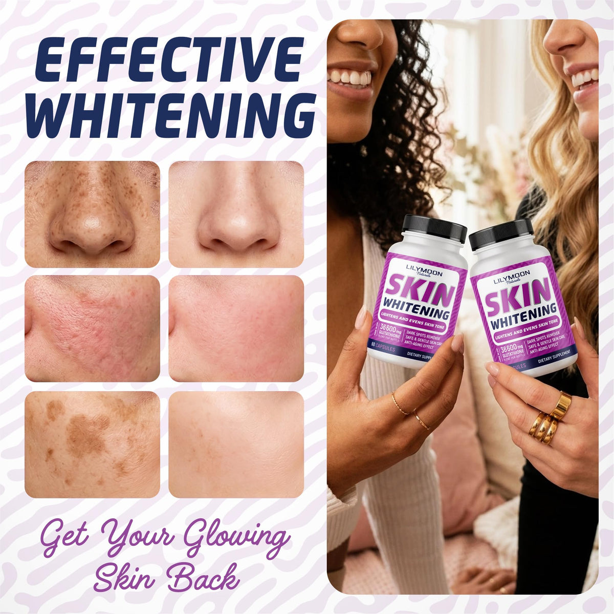 LILYMOON Glutathione capsules en utilisation