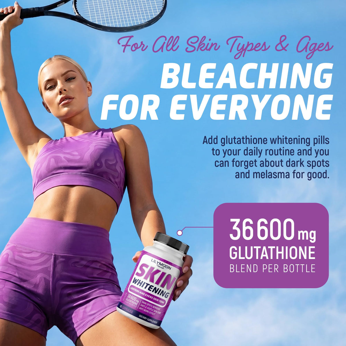 LILYMOON Glutathione capsules ouvertes