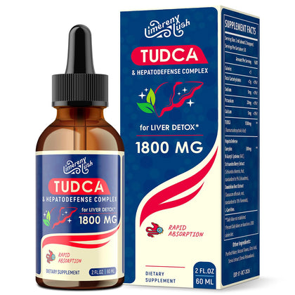 LimerenxLush TUDCA Gouttes de Soutien Hépatique 1800mg - Flacon avant