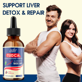 LimerenxLush TUDCA Gouttes de Soutien Hépatique 1800mg - Flacon avec goutteur