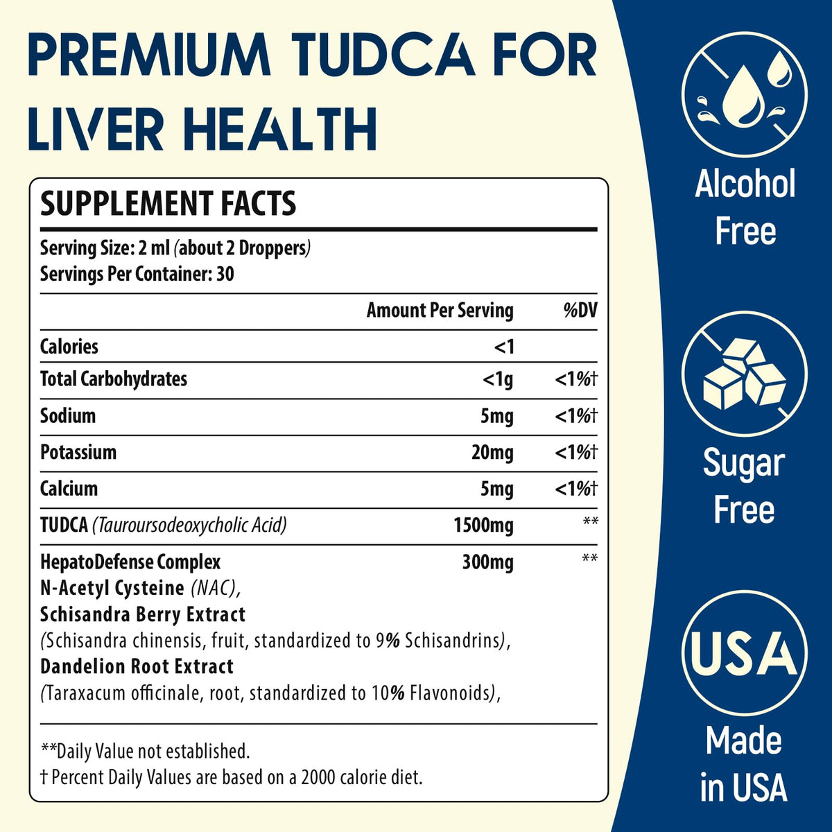 LimerenxLush TUDCA Gouttes de Soutien Hépatique 1800mg - Présentation sur fond neutre