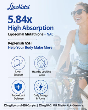 LincNutri Glutathion Liposomal close-up of capsules