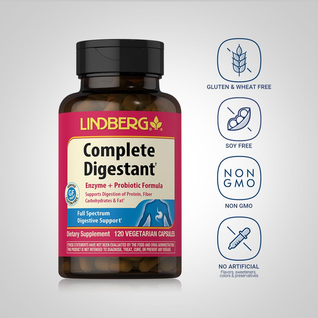 Lindberg Complément Alimentaire Multi-Enzymes 120 Capsules côté