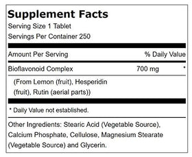 Lindberg Complexe de Bioflavonoïdes Citron 700mg - capsules à l'intérieur du flacon