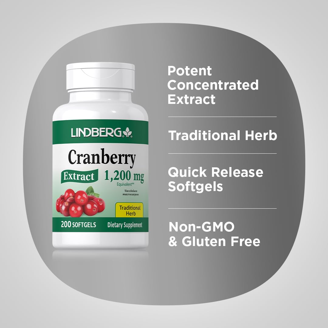 LINDBERG cranberry softgel capsules, taille et texture