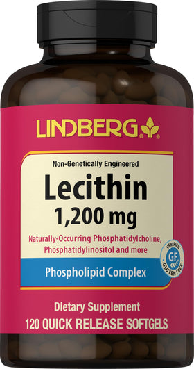 Lindberg Lécithine 1200mg 120 capsules vue avant