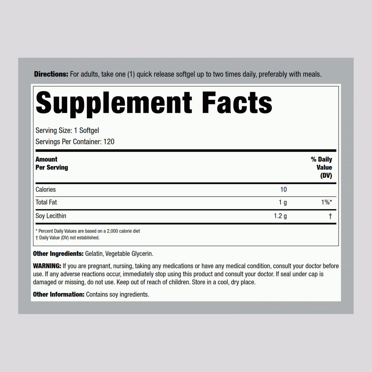 Lindberg Lécithine 1200mg emballage arrière avec informations