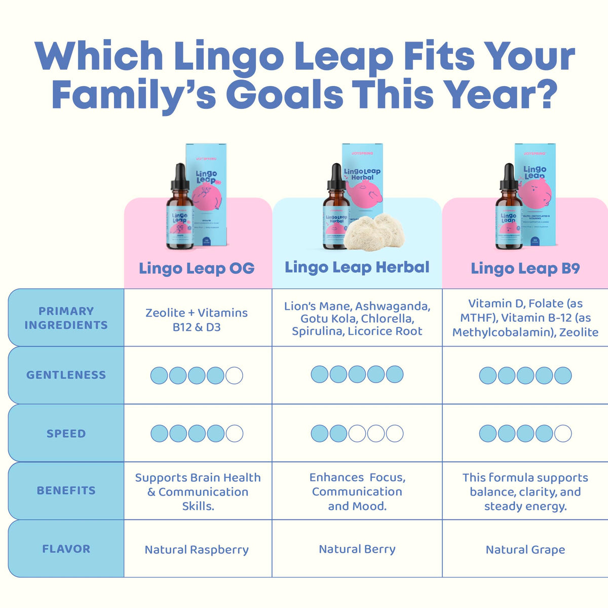 LingoLeap JoySpring avec des baies fraîches