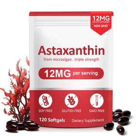 Linizanjiiy Astaxanthin 12mg 120 gélules douces vue avant