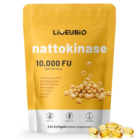 LIOEUBIO Nattokinase 10 000 FU 240 gélules en sachet