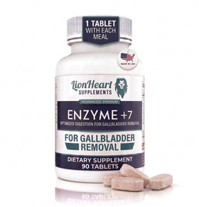 LionHeart Supplements Enzyme +7 90 Tablettes vue de face