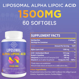 lipmaxmall Acide Alpha-Lipoïque 1500mg gélules de côté