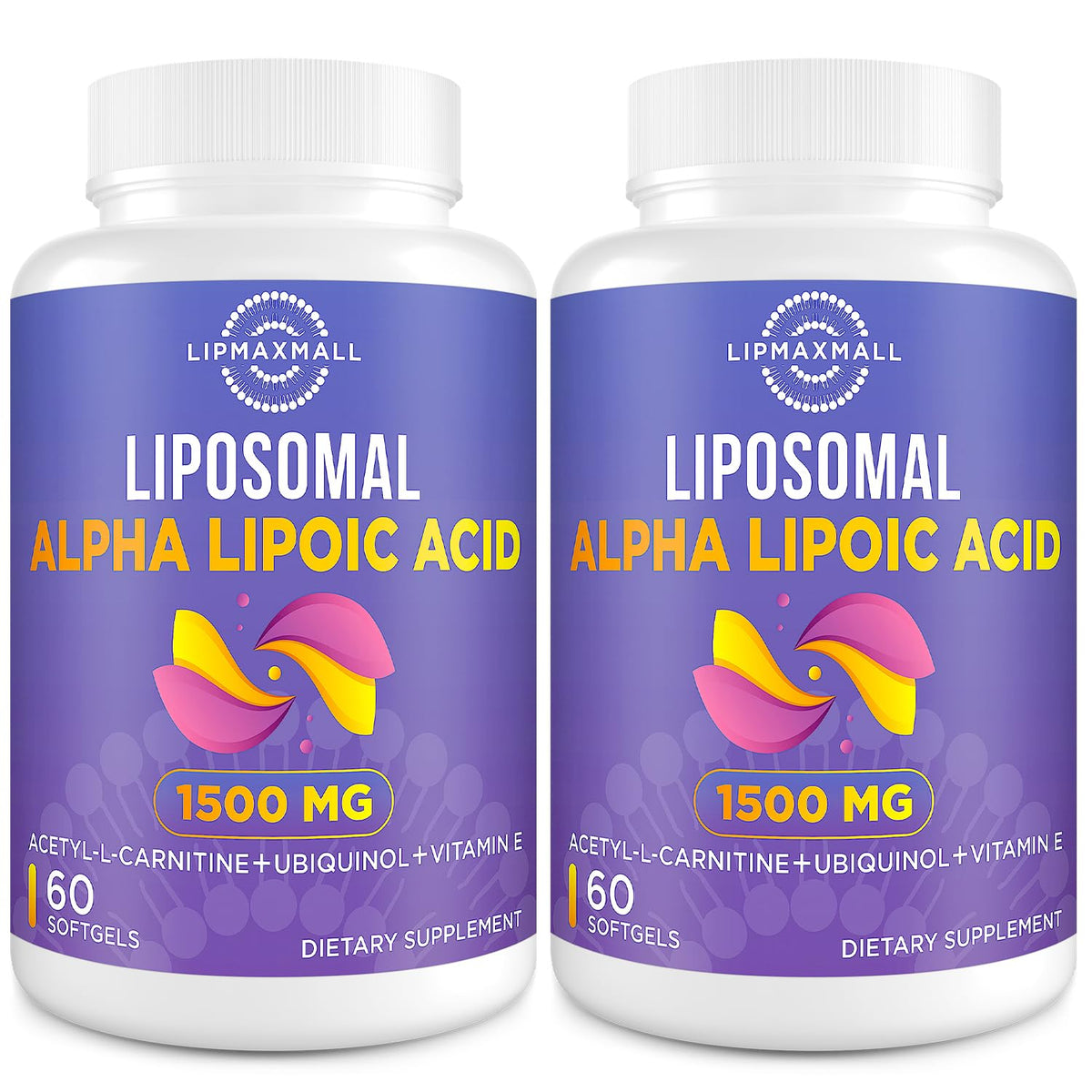 lipmaxmall Acide Alpha-Lipoïque 1500mg gélules de devant