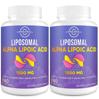 lipmaxmall Acide Alpha-Lipoïque 1500mg gélules de devant