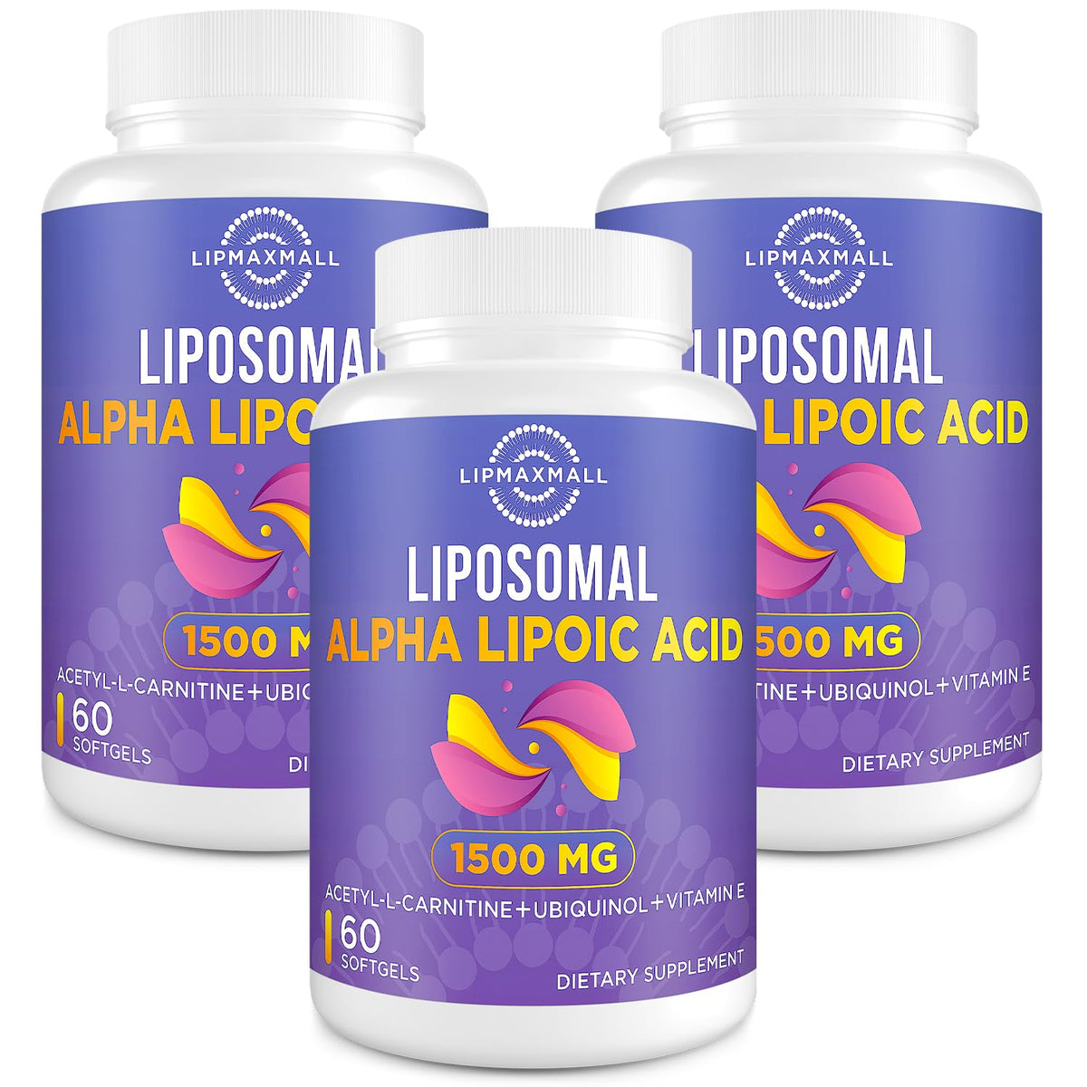 lipmaxmall Acide Alpha-Lipoïque 1500mg gélules devant l'emballage