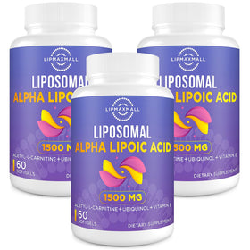 lipmaxmall Acide Alpha-Lipoïque 1500mg gélules devant l'emballage